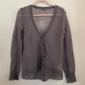 J.Jill mohair wool blend knit cardigan size s